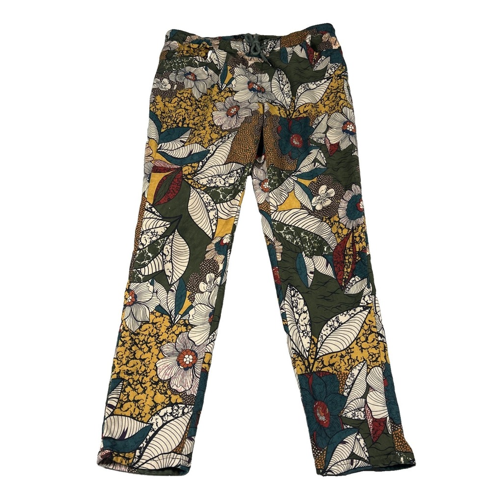 Charlie B Womens Floral Print Wide Leg Pants High Rise Boutique Resort Size L